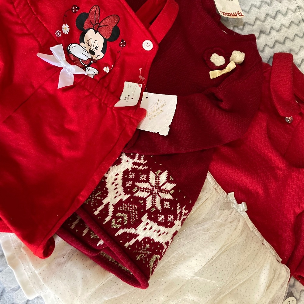 Size 18 months dresses jacket and short bibs girls